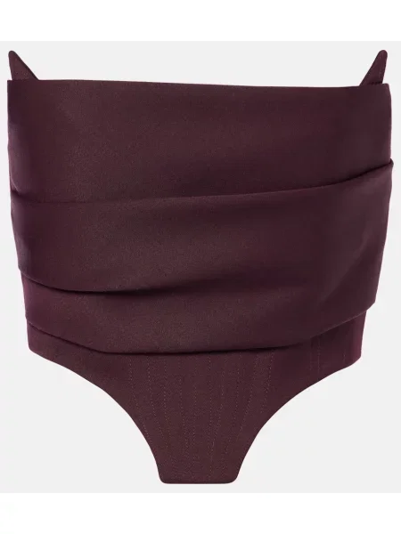 Top Alex Perry drapowany bordowy