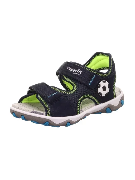 SUPERFIT Pantofi deschiși Mike albastru marin / negru alb