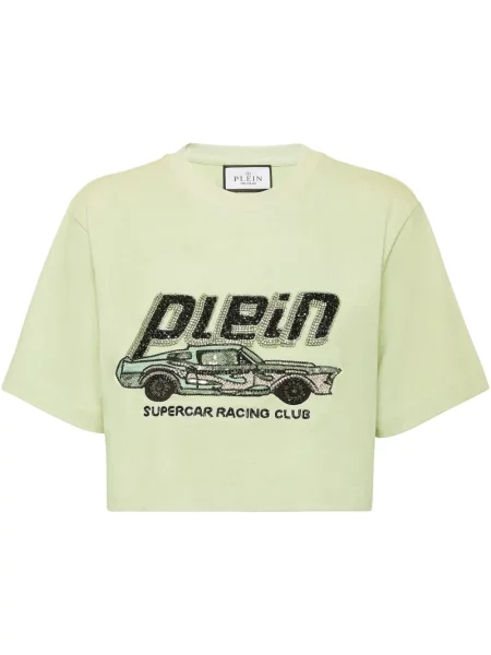 Cropp tricou Philipp Plein verde