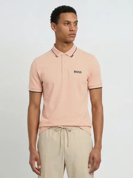Boss Funkcyjna Koszulka Polo Paddy Pro orange biała
