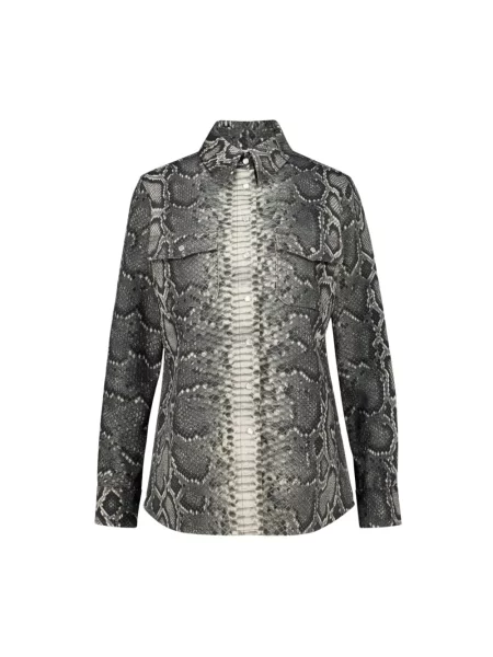 Koszula Gabriela Hearst w wężowy wzór szara