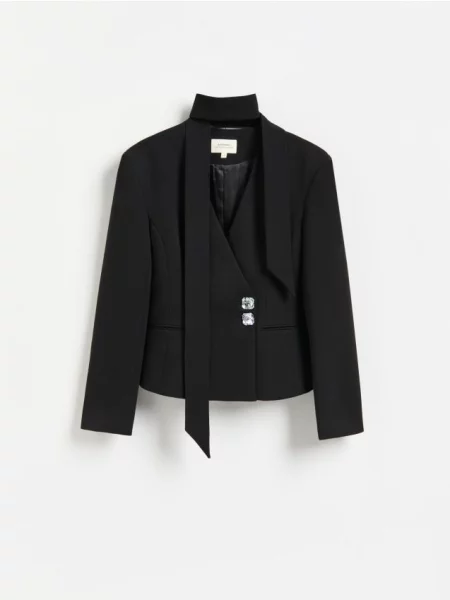 Reserved Blazer cu decorativi negru