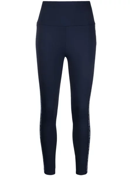 Torebka skórzana Michael Michael Kors skórzana z kokardką garniturowa niebieska