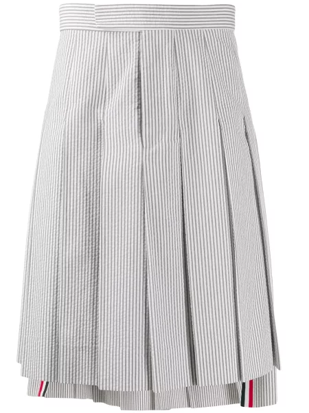 Szorty Thom Browne plisowane szare