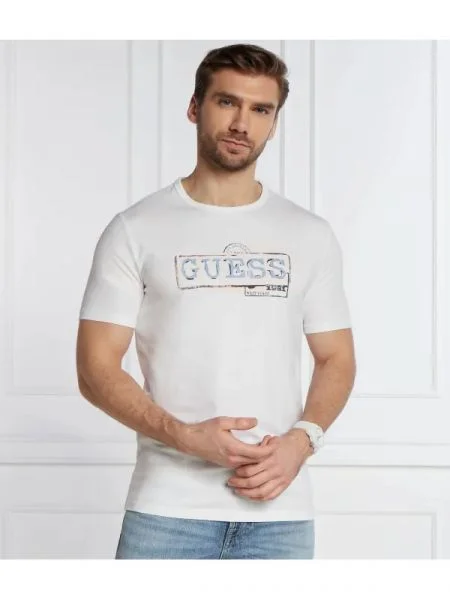 GUESS Tricou alb