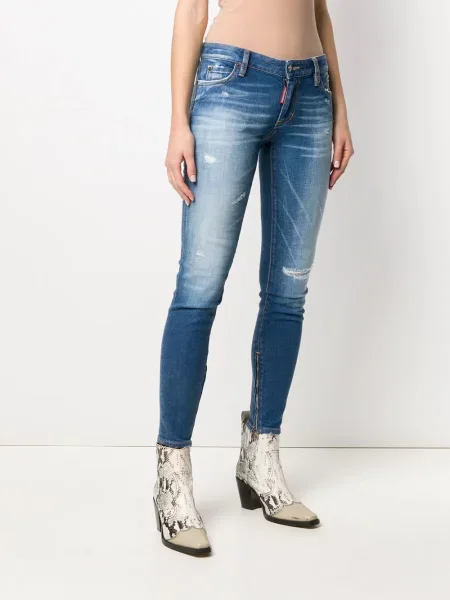Skinny fit džínsy Dsquared2 modrá