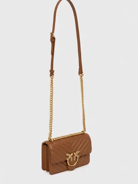 Crossbody kabelka Pinko hnedá