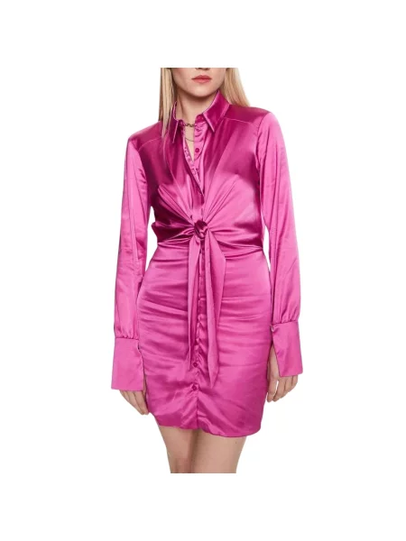 Sukienka koszulowa Patrizia Pepe fioletowa