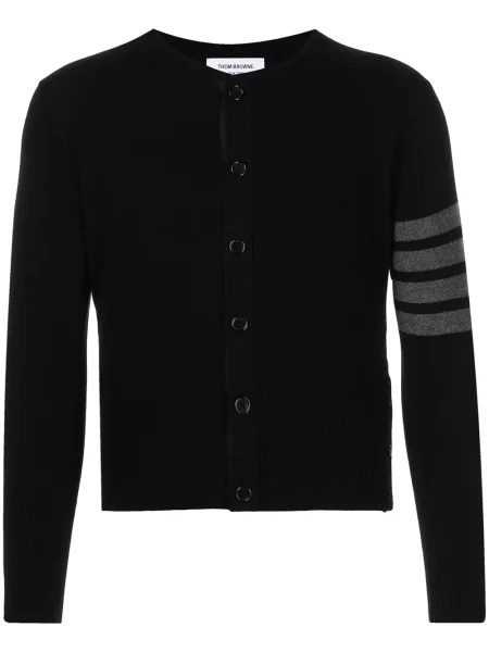 Cardigan Thom Browne cu dungi negru