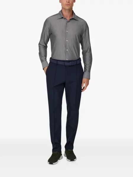 Pantaloni Boggi Milano de lână albastru