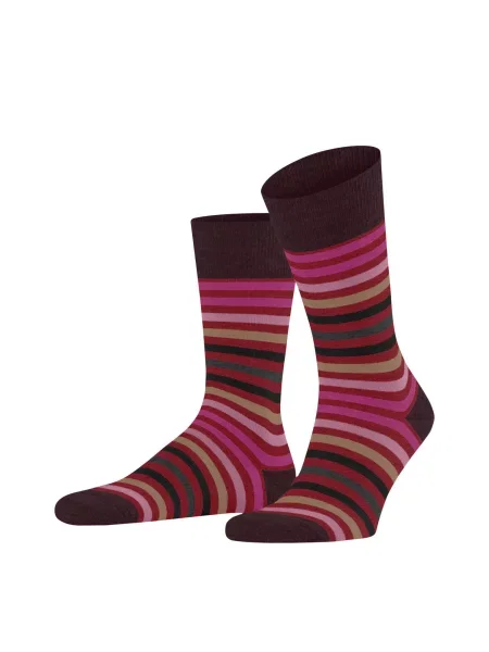 Skarpety Falke Tinted Stripe czerwone