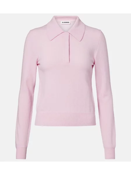 Pulover Jil Sander de lână roz