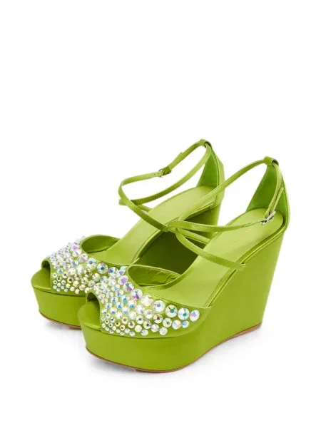 Sandale Le Silla cu pană verde