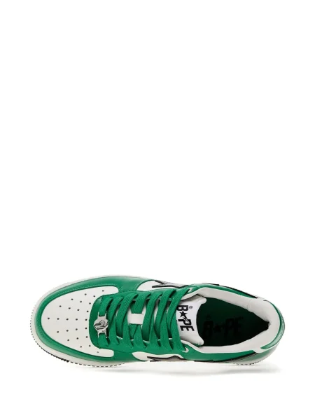 Sneakerși A Bathing Ape® din piele verde