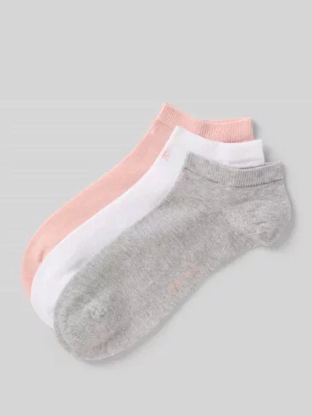 Krótkie skarpety z detalem z logo w zestawie 3 szt. Ck Calvin Klein białe