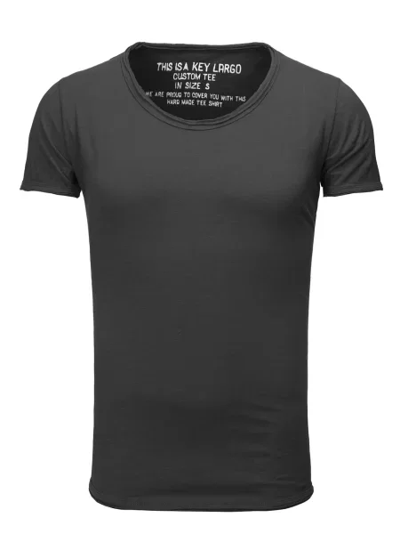 Key Largo Tricou Bread metalic gri