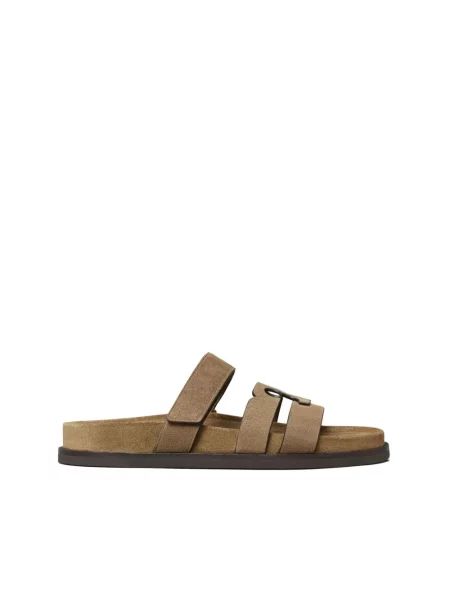 Klapki Tory Burch beżowe