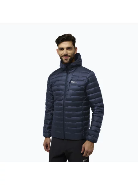 Мъжко пухено яке Jack Wolfskin Passamani Down Hoody midnight sky синьо