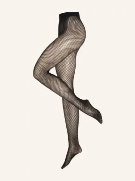Wolford Jemné Punčocháče Shimmer Effect S Třpytivou Přízí black/silver lurex černé