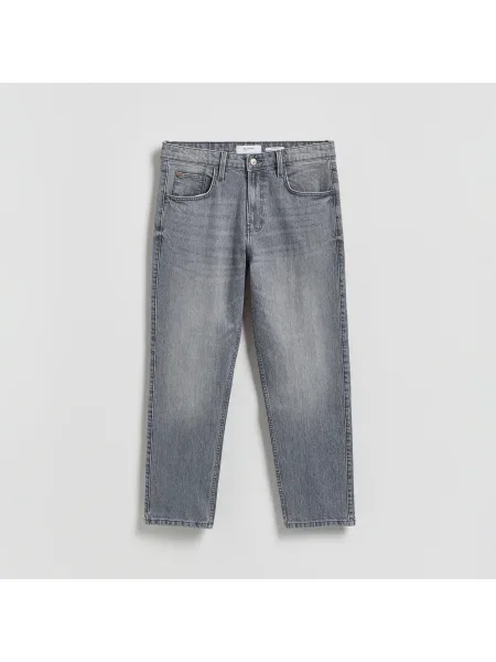 Reserved Koptatott hatású straight farmer világos szürke