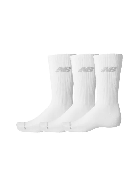 New Balance Performance Basic Crew 3 Pack White Wt Unisex Skarpetki New Balance Size: S biały
