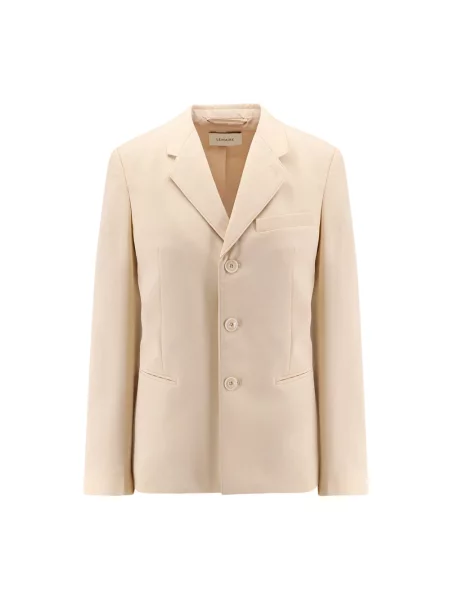 Marynarka Lemaire wełniana asymetryczna beżowa