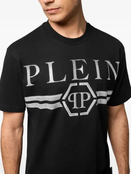 Tricou Philipp Plein cu imagine negru