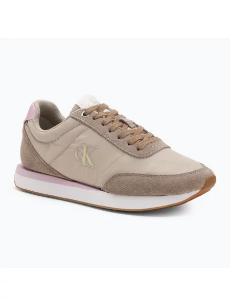 Sneakerși Calvin Klein cu șireturi din dantelă
