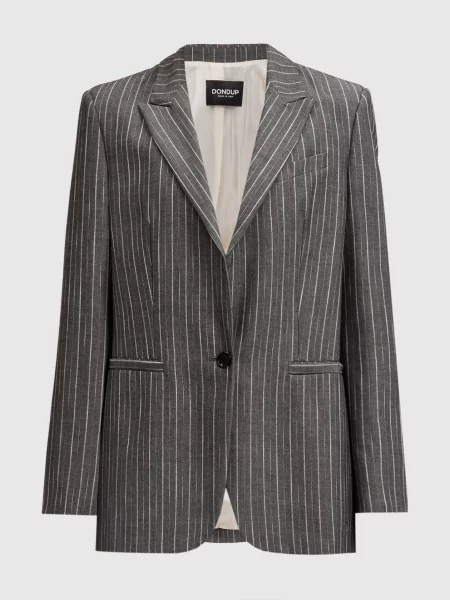 Жакет в смужку Dondup сірий