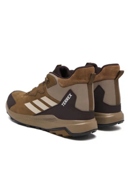 ADIDAS TERREX Ležerne čizme ANYLANDER MID zeleno / tamno smeđa