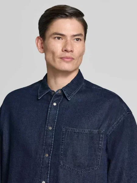 Oversized koszula jeansowa z mieszanka bawełny i lyocellu Armedangels