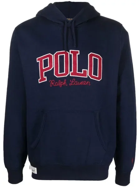 Top Polo Ralph Lauren s cvjetnim printom iznad koljena od tvida plava