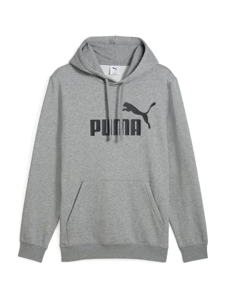 PUMA Športová mikina ESS No. 1 sivá čierna