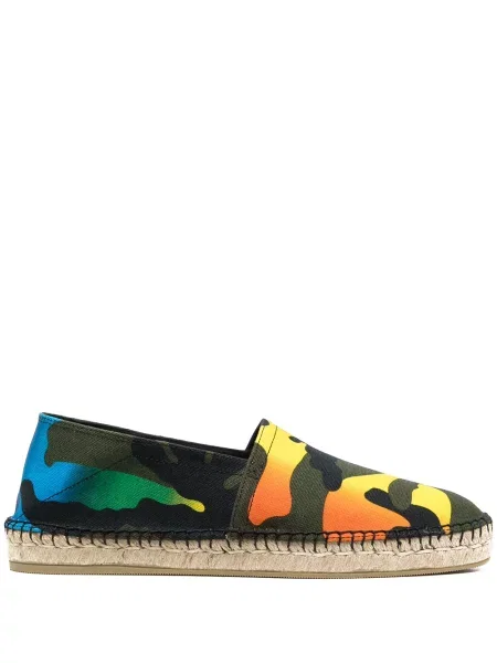 Espadrile Valentino Garavani cu imagine cu model camuflaj verde