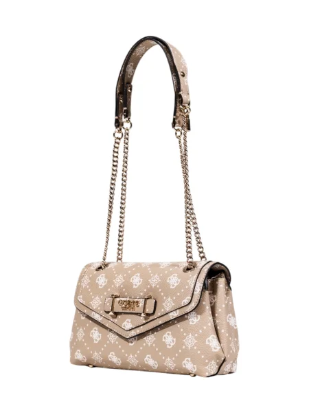 Чанта Guess SILIA бежово черно