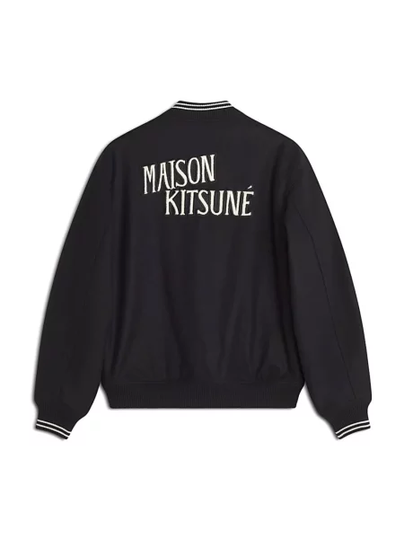 Kurtka bomber Maison Kitsune czarny