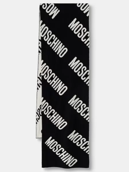 Moschino fular cu lână negru