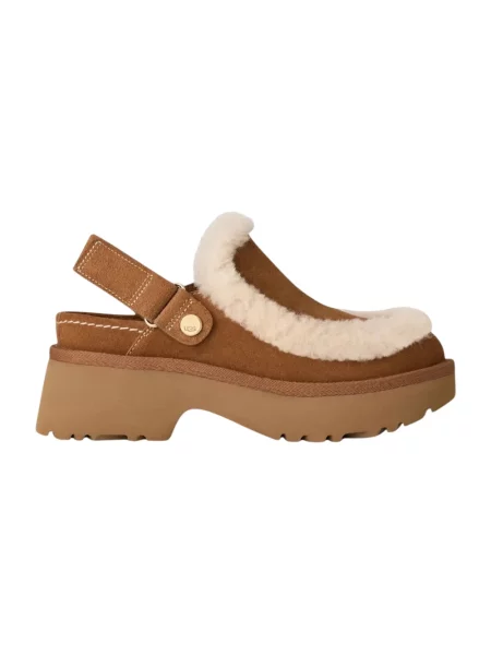 Klapki Ugg zamszowe brązowe