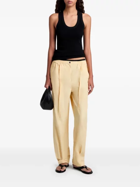 Pantaloni Proenza Schouler White Label alb