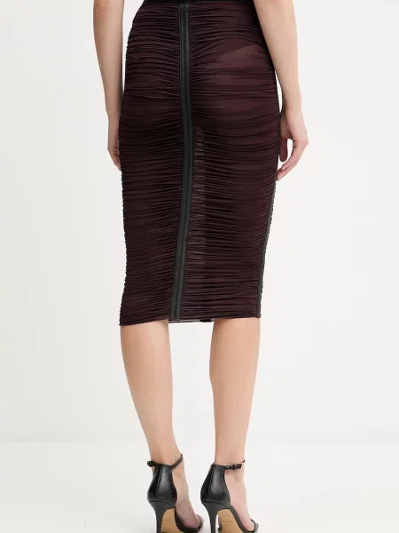 Elisabetta Franchi fustă midi creion bordo