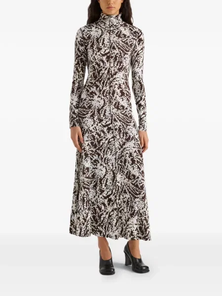 Rochie maxi Proenza Schouler White Label din jerseu alb