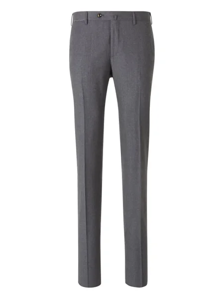 Pantaloni Pt Torino din țesătură twill maro