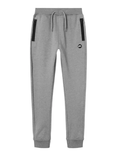 NAME IT Pantaloni NKMVimo gri amestecat / negru alb