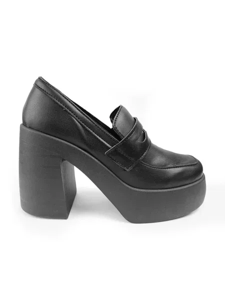 Обувки с дебел Altercore GRACE BLACK Grace с висок черно