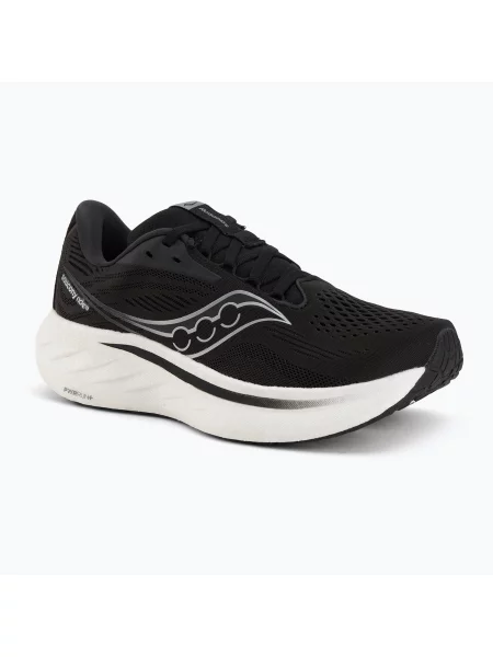 Дамски обувки за бягане Saucony Ride 18 black/white бяло