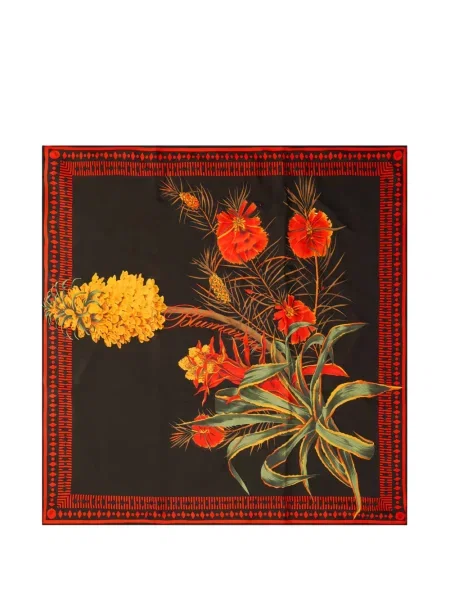 Fular Blumarine cu model floral negru