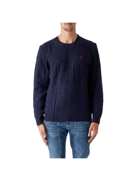 Sweter Ralph Lauren wełniany niebieski