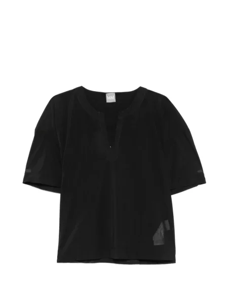 Bluză Max Mara Leisure cu decolteu în V negru