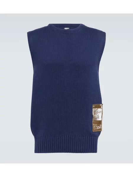 Telovnik Gr10k z vezenjem modra