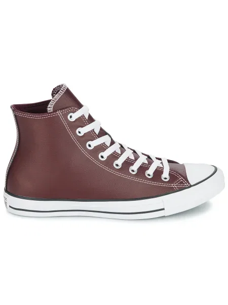 Bőr félcipo Converse piros